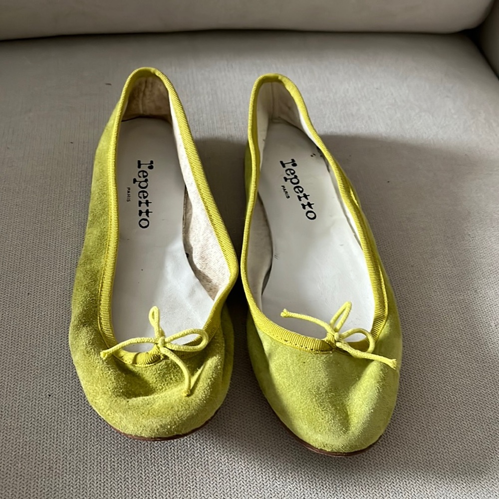 Repetto Women's Green Ballet Flats